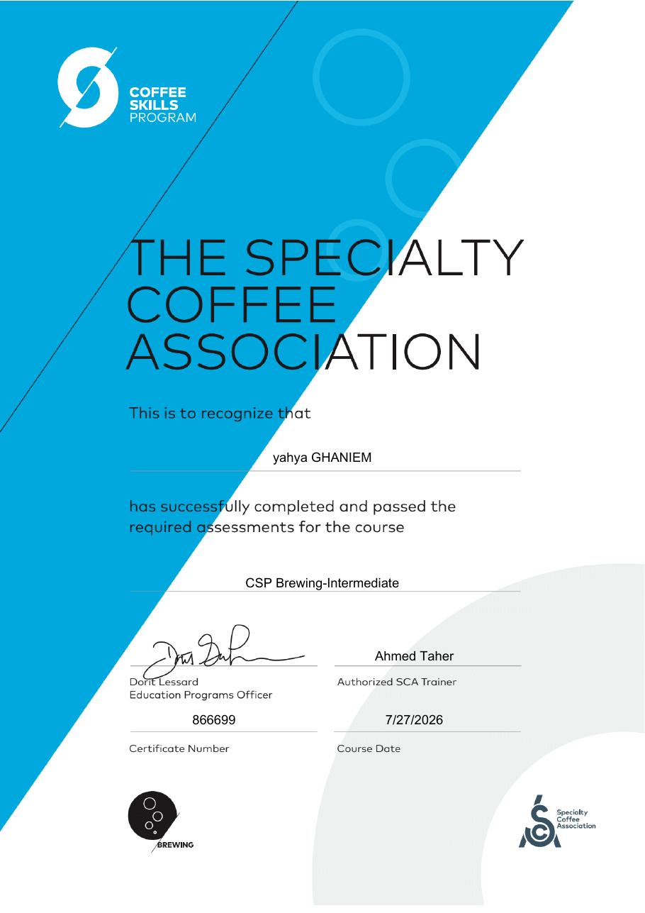 SCA Certificates 22