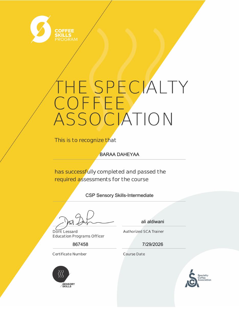 SCA Certificates 6