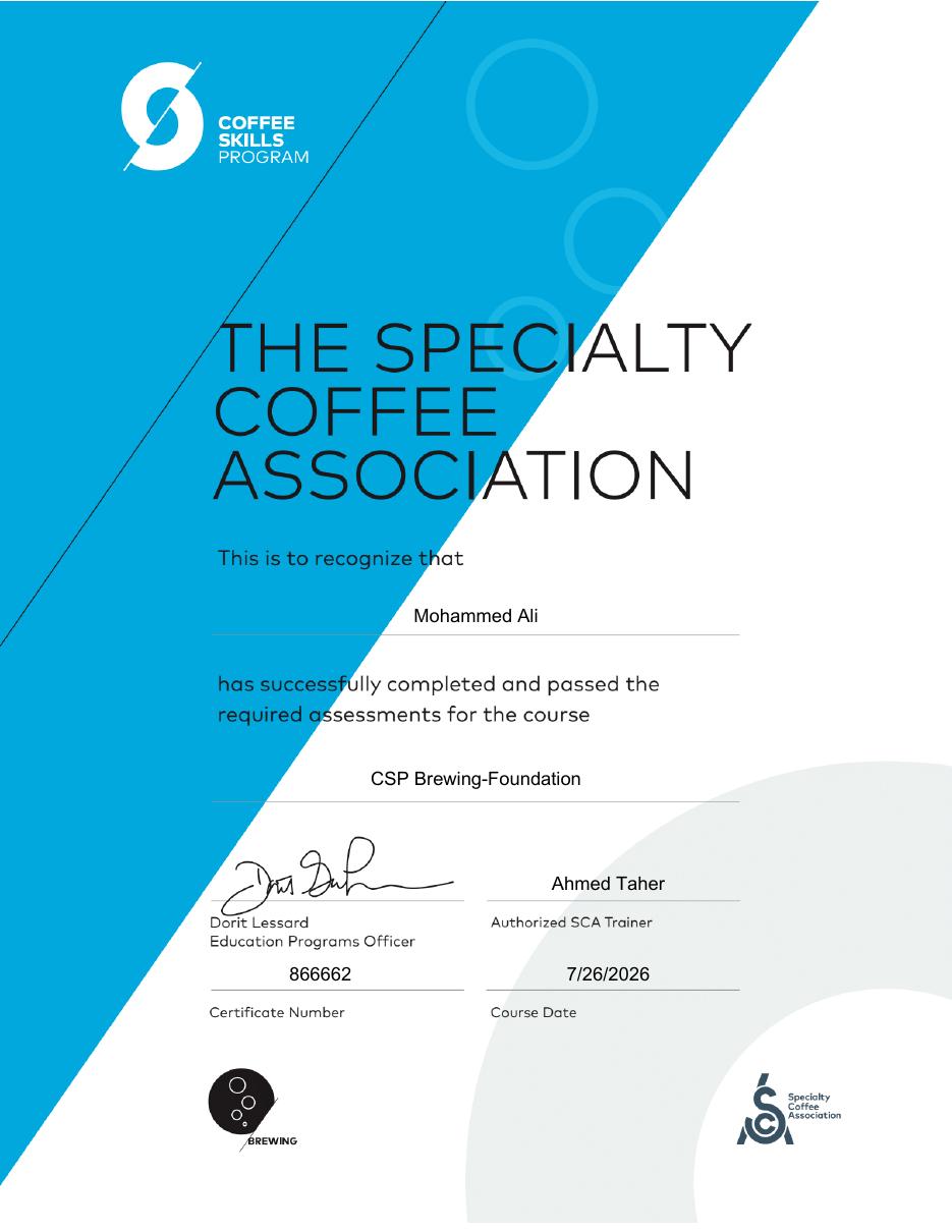 SCA Certificates 9