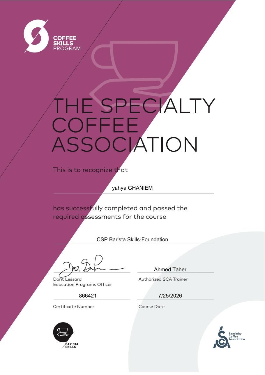 SCA Certificates 19