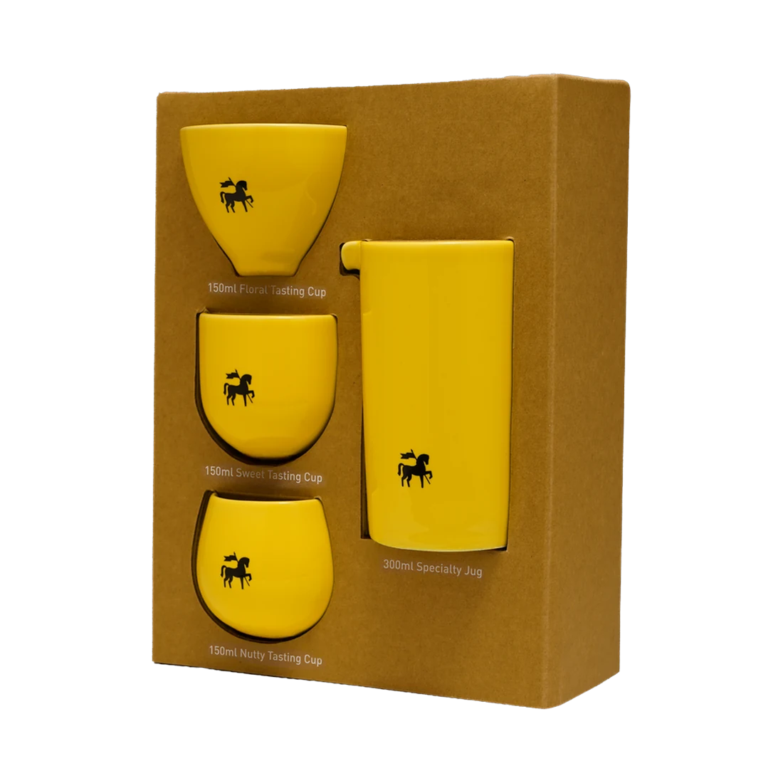 Set of 4 yellow cups
