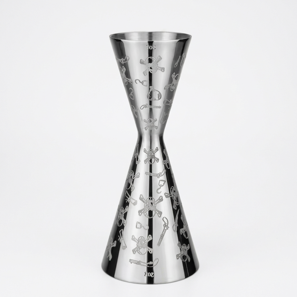 Jigger Skull 30/60 ml Silver